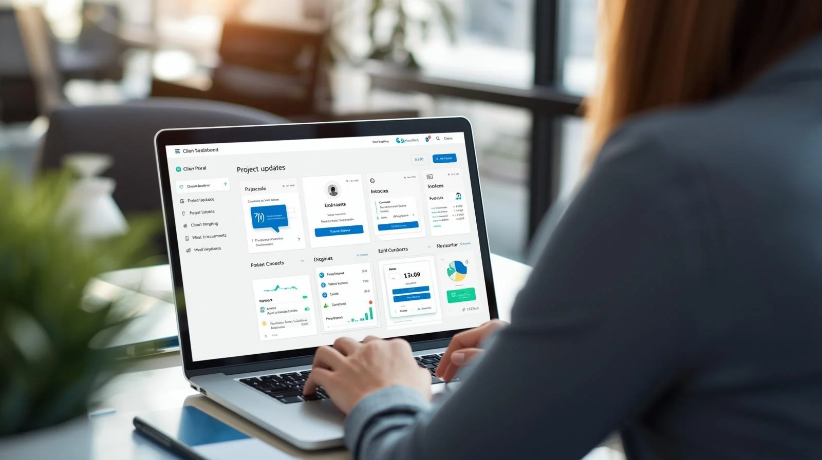 Custom client portal development