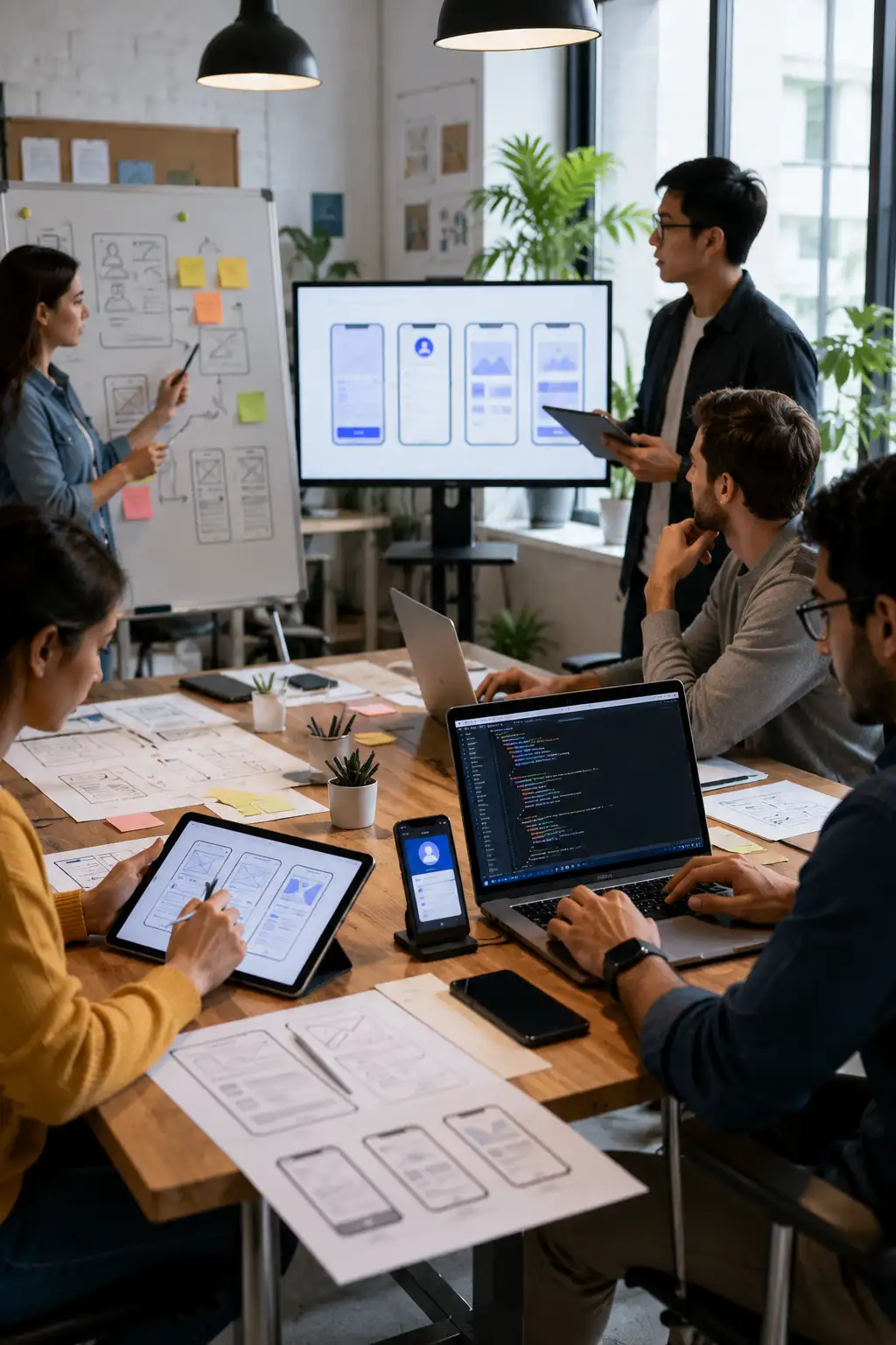 AKRK team designing and building a mobile application